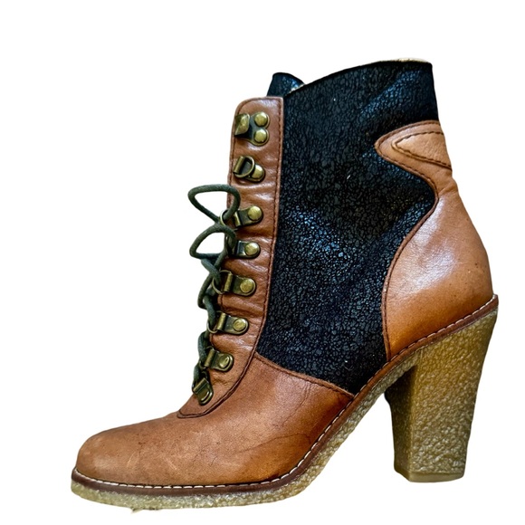 Sam Edelman Tara Two Tone Bootie Sz 6.5 - Picture 5 of 15